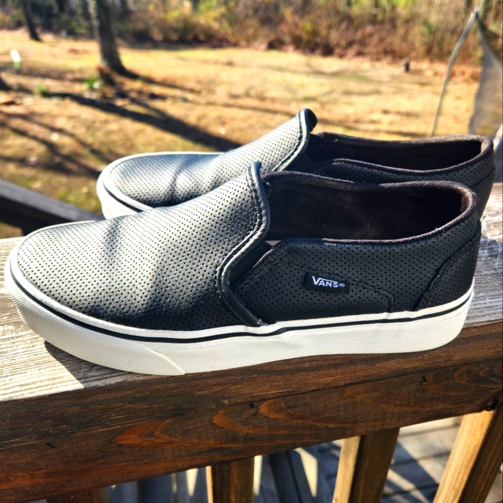 Van's Classic Perforated Leather Slip-ons